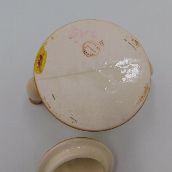 Czecho Slovakia Hand Painted Pottery Tea Set Floral Design Teapot Sugar Creamer - Picture 5 of 12